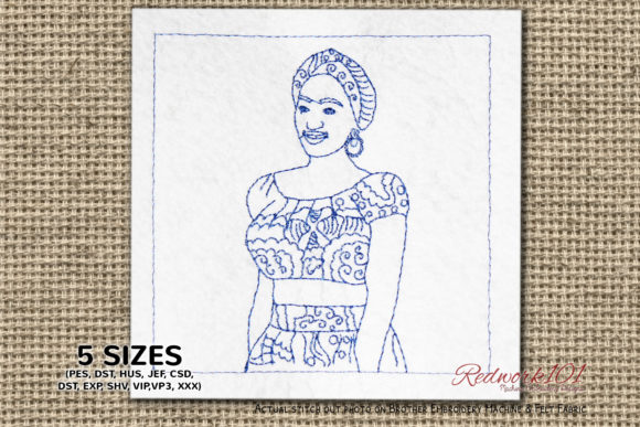 African Girl Lineart Review