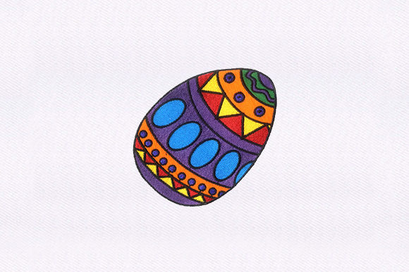 Easter Egg Embroidery Design