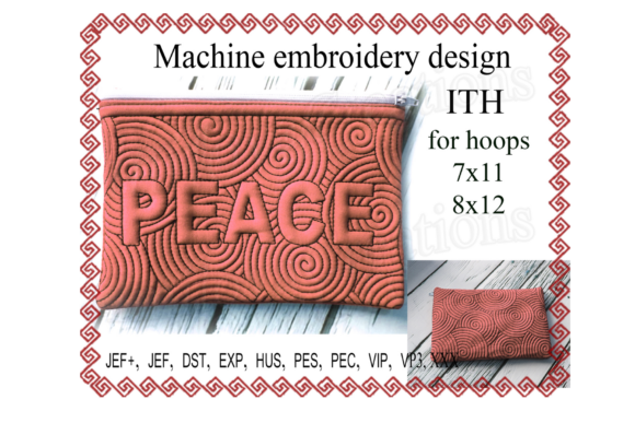 Peace Zip Bag – In the Hoop