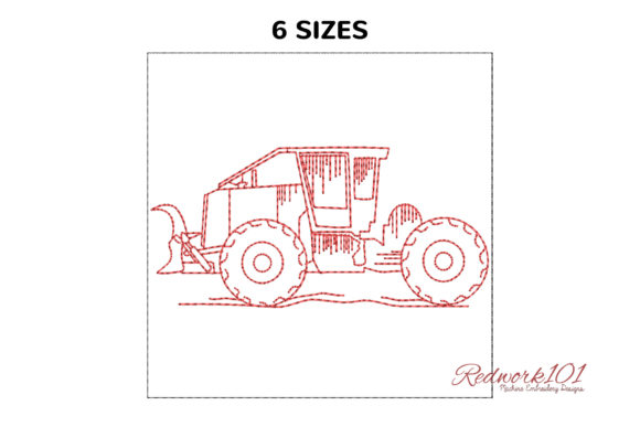 Skidder Tractor: A Grounded, Work-Ready Embroidery Design